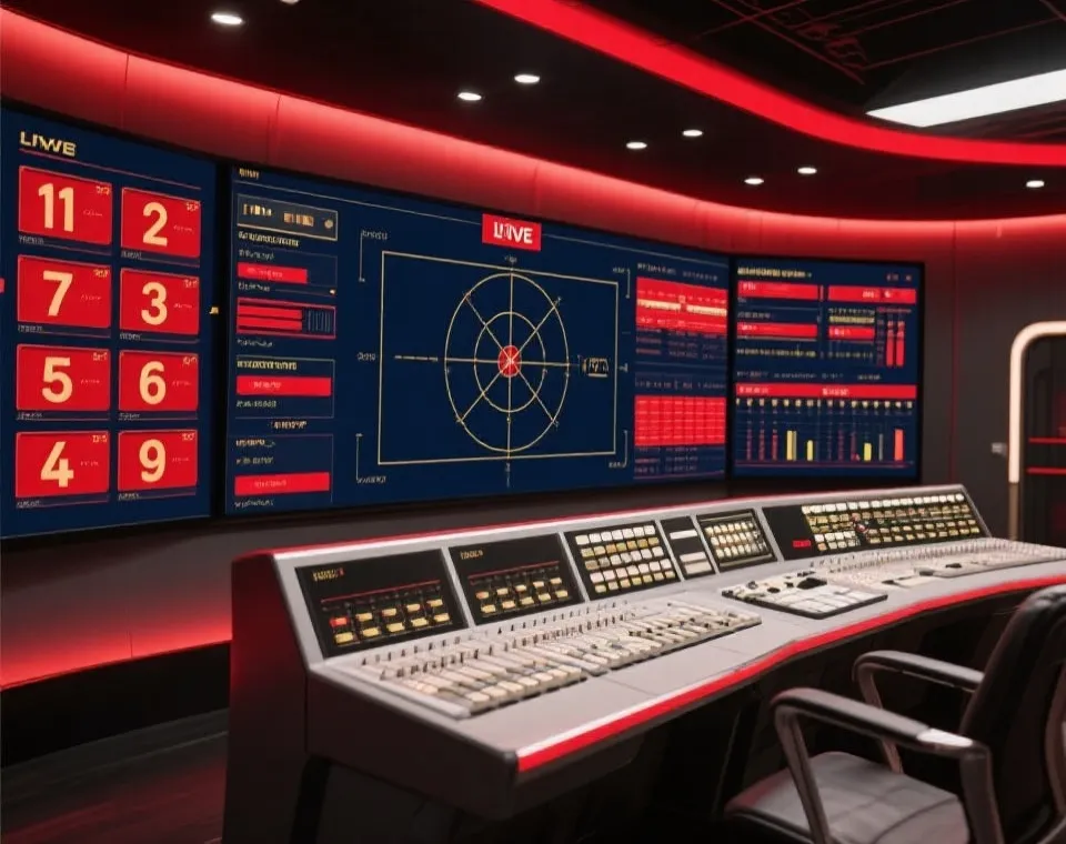 Live draw broadcast interface
